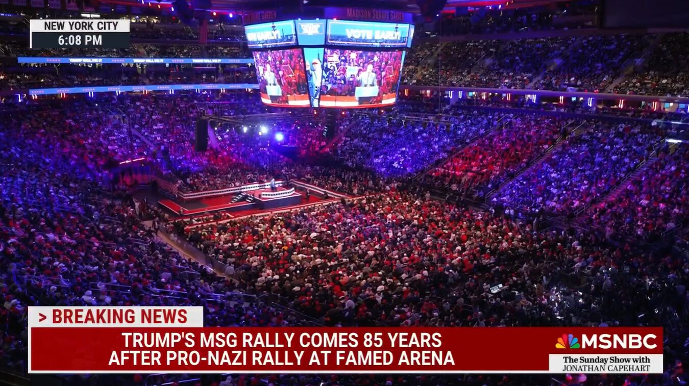 Did MSNBC Compare Donald Trump’s Madison Square Garden Rally to a Nazi Rally?